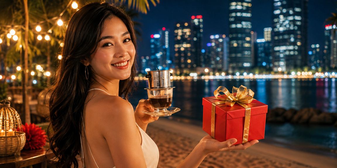 Người dùng tại Hà Nội thư giãn với cà phê và theo dõi tài khoản VIP ct07 trên điện thoại buổi sáng